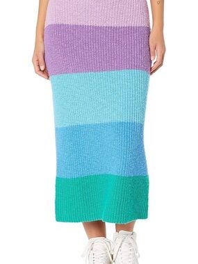 Show Me Your MuMu Pipa sweater sunset stripe maxi skirt